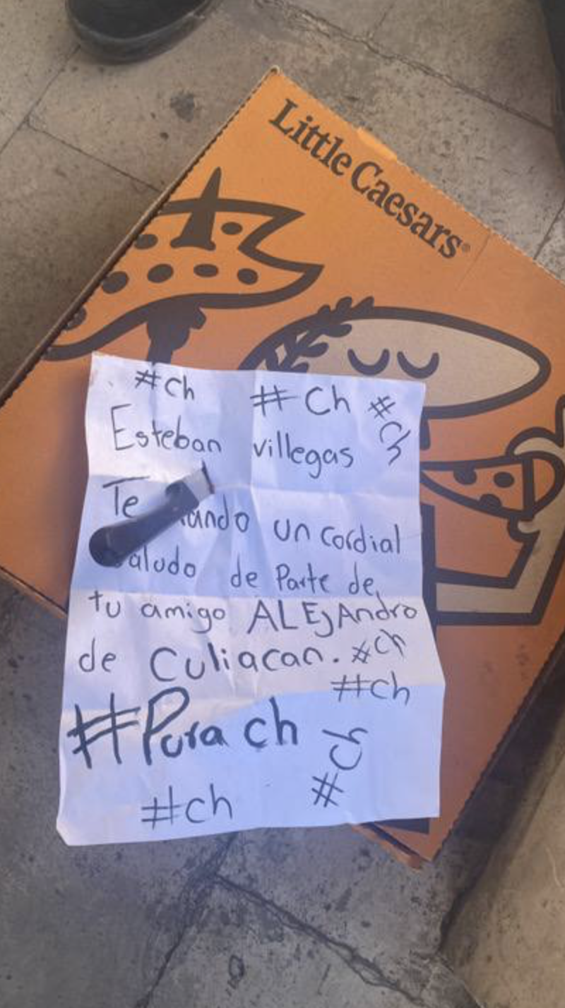 TRAC Incident Report: 'Los Chapitos' (CDS) Display 'NarcoMensaje' Threatening Governor Esteban Villegas Villarreal in Durango, Durango, Mexico - 15 February 2025